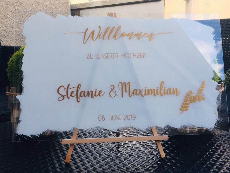 Hochzeitsschild 2mm Acrylplatte ,Sitzplan, Hochzeitsstaffelei, Hochzeitsdeko, weedingdecor, Acrylschild wedding