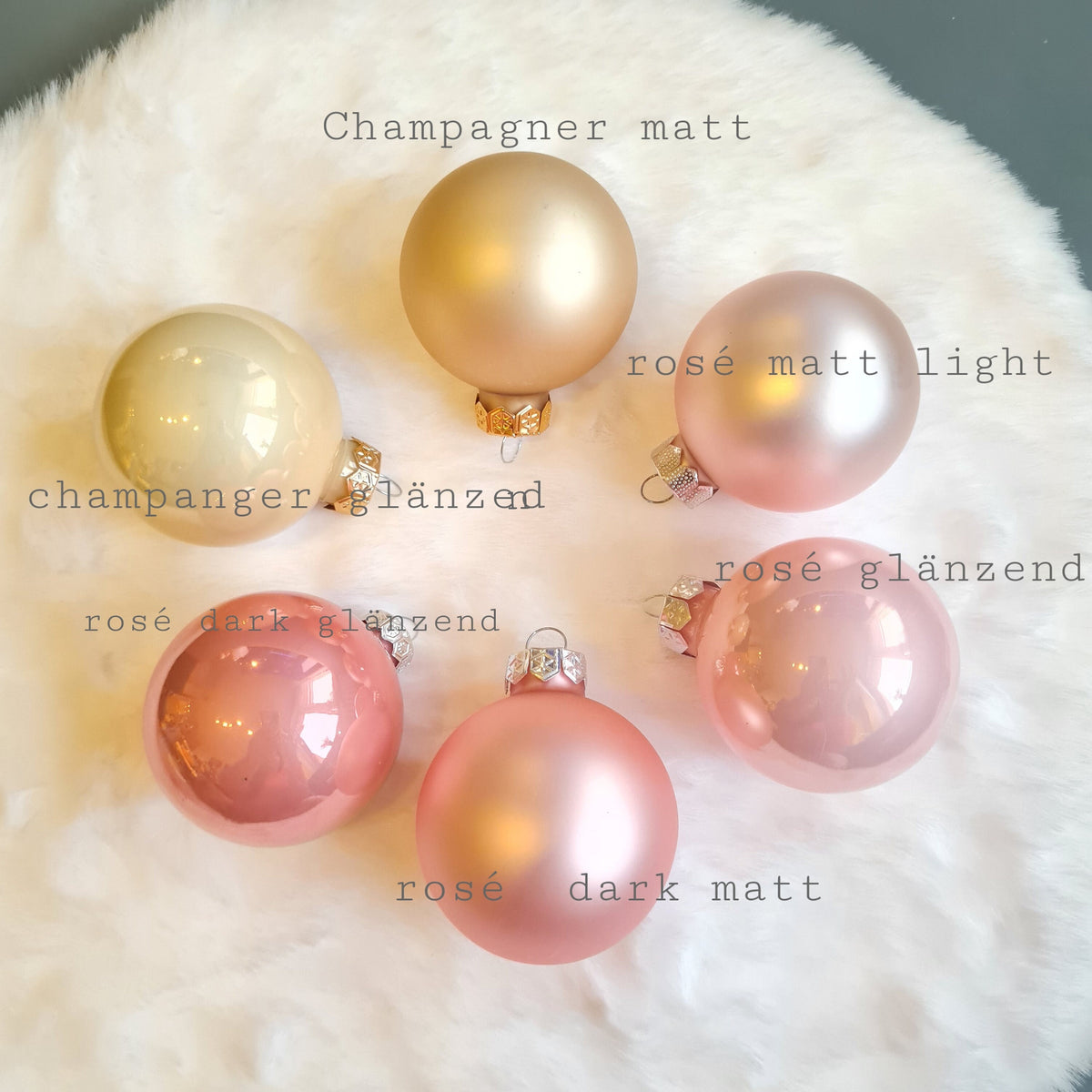 10cm Weihnachtskugel wollweiß personalisiert, Christbaumkugel,  Weihnachtskugel mit Namen ,  Weihnachtsbaum ornaments personalised