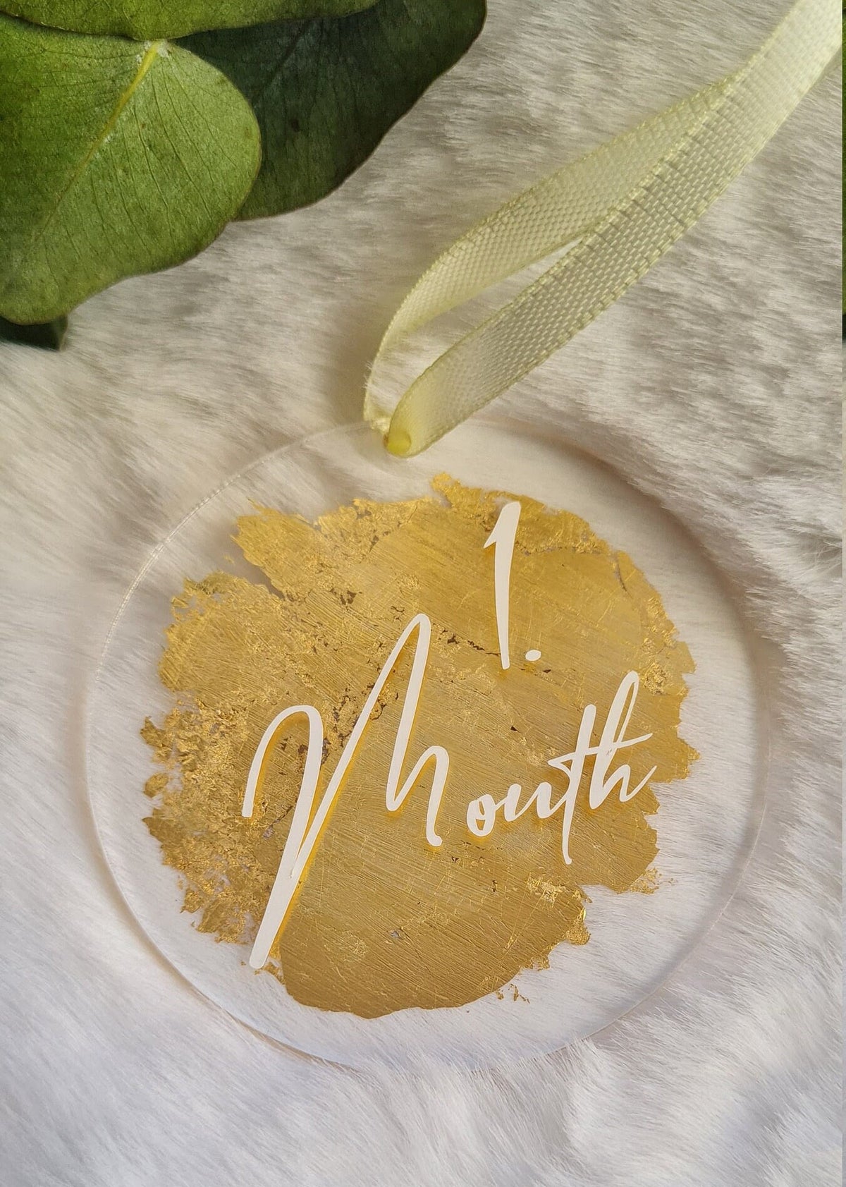 Platzkarte Acrylschild Hochzeit  Geschenk Babyshower Baby Monats Schild   Acrylschild  Taufe, weihnachtskugel Namensschild Personalisiert