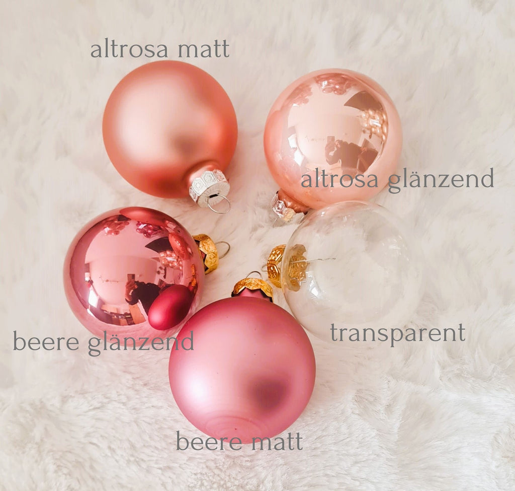 6 cm  Glas Weihnachtskugel  personalisiert,  Christbaumkugel, personalisiert Weihnachtsschmuck Glaskugel,