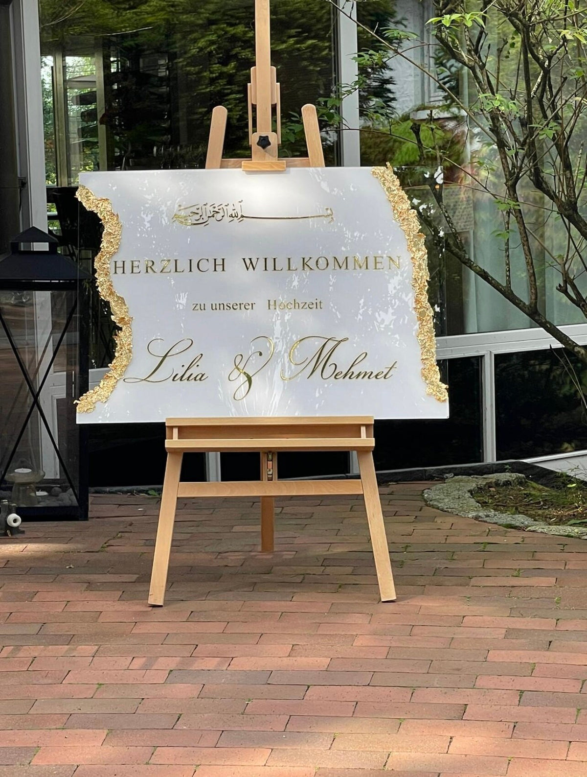 Hochzeitsacrylschild, weedingdecor, Acrylschild wedding weddingsign Goldveredelung