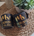 Hochzeitstassen ,Tassen set,  Mr &Mrs, wedding,  Paartassen, personalisierte Tassen,  Kaffeetasse, Kaffeebecher