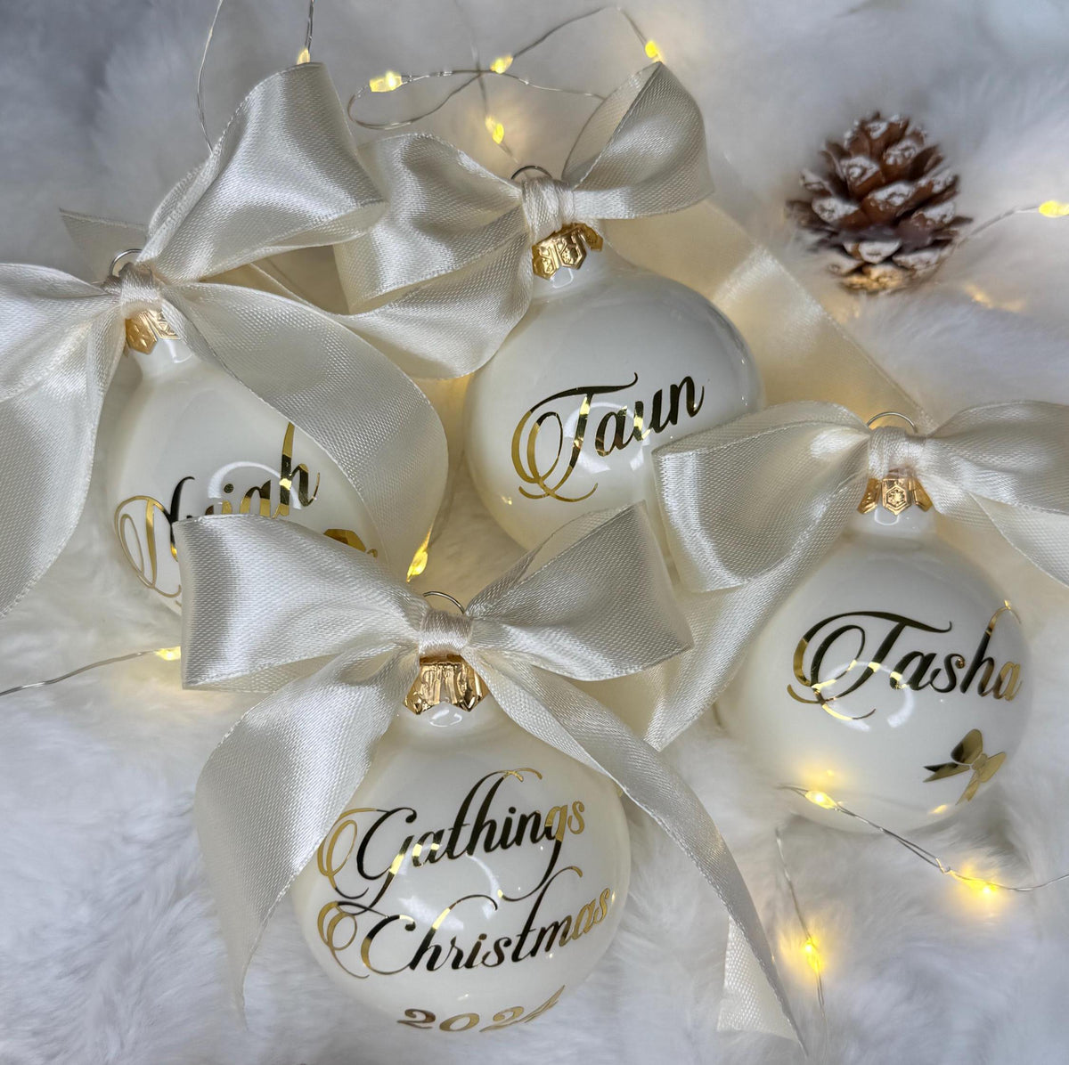 Glas Weihnachtskugel personalisiert,  Christbaumkugel,  Weihnachtsschmuck, Glaskugel, Glas,  6cm verschieden Farben