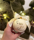 Glas Weihnachtskugel personalisiert,  Christbaumkugel,  Weihnachtsschmuck, Glaskugel, Glas,  6cm verschieden Farben