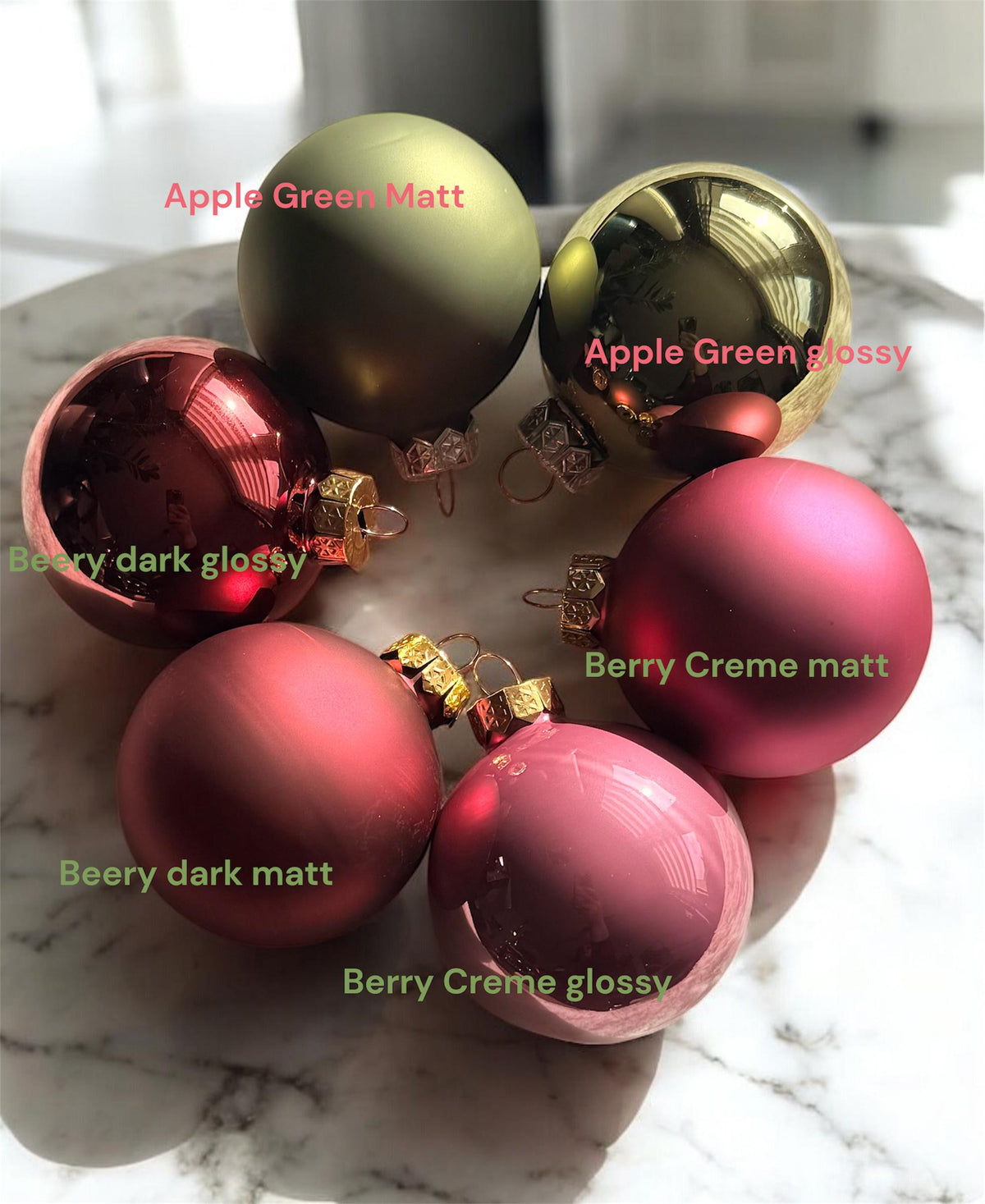 6 cm  Glas Weihnachtskugel personalisiert, Christbaumkugel,  Weihnachtsschmuck Glaskugel,   6cm verschiedene  Farben