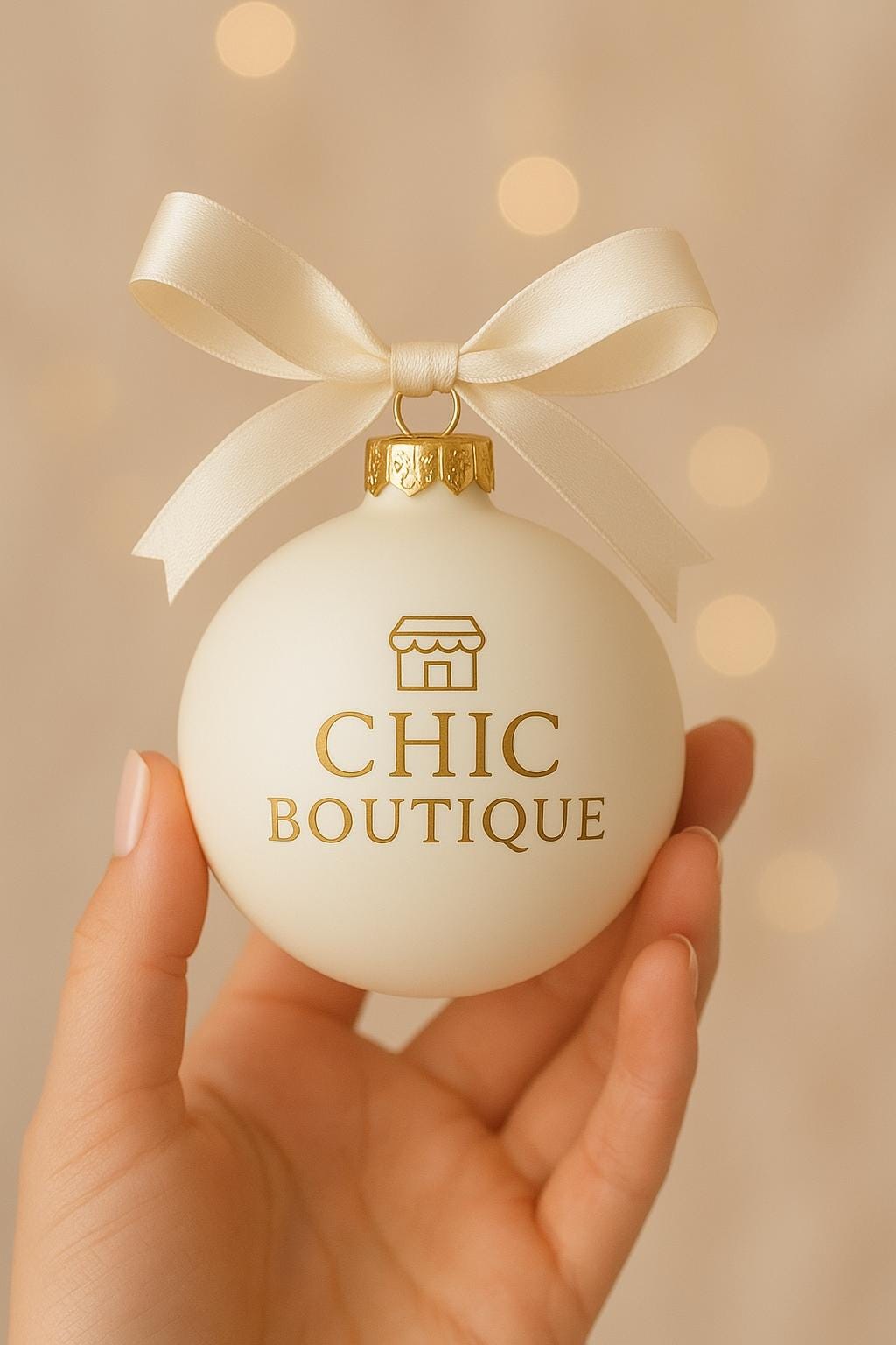 Logo branding Weihnachtskugel 6cm , personalisiert, Christbaumkugel,  Weihnachtsschmuck Firmenlogo, Glas,  6cm