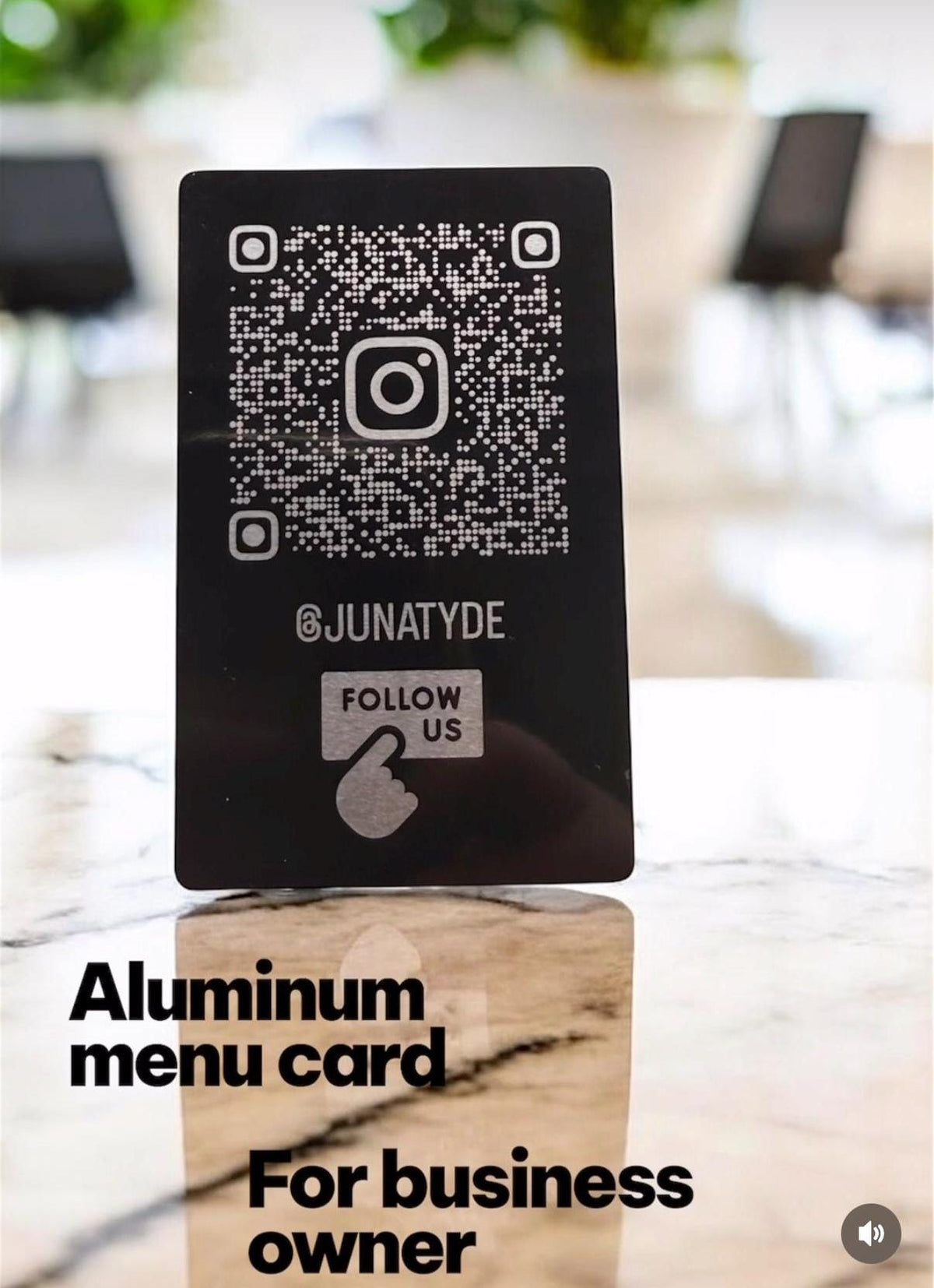 Aluminium-Visitenkarte 0.5 mm personalisiert mit Logo & QR-Code | Beidseitig gelasert | Businesscards, Networking, Hochwertig, Exklusiv